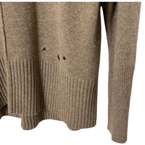 Autumn Cashmere wool,cashmere..distressed knit PTP 21” ,oversized medium . - Picture 3 of 12
